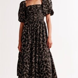 Abercrombie Emerson black bow midi XXL